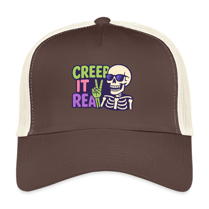 CREEP IT REAL CAP - brown/beige