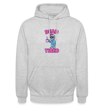 DEAD TIRED HOODIE - light heather grey