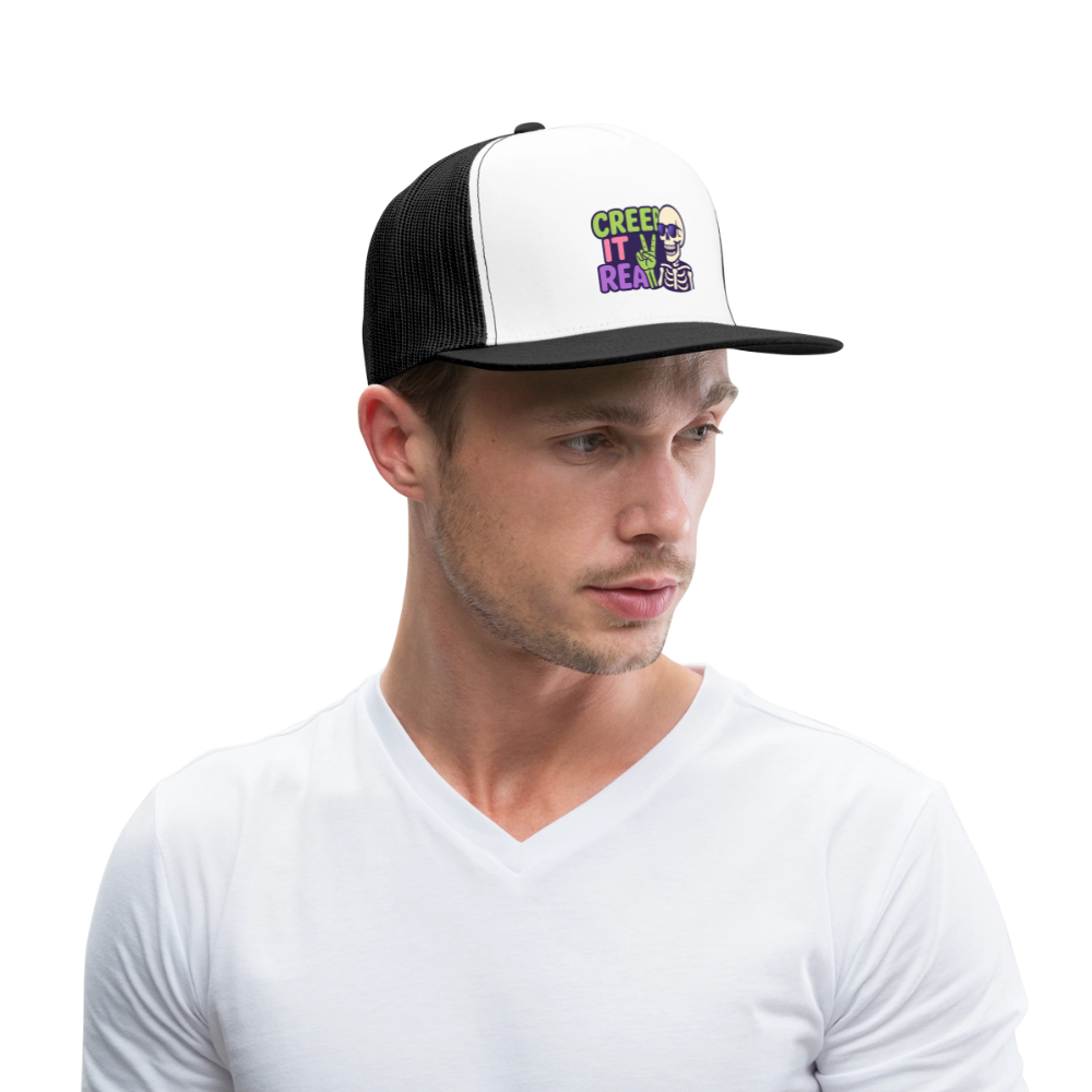 CREEP IT REAL CAP - white/black