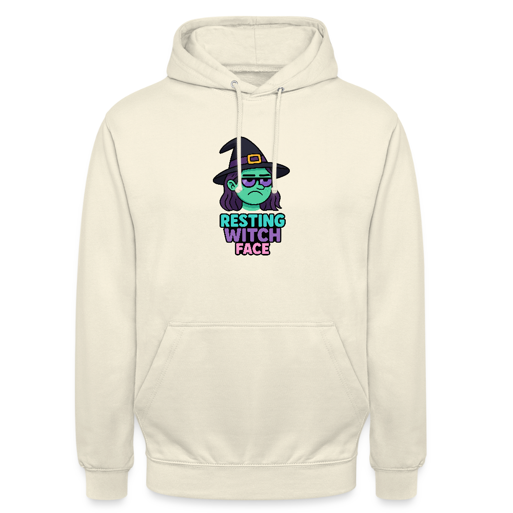 RESTING WITCH FACE HOODIE - vanilla