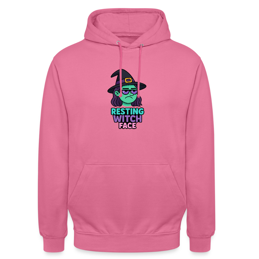 RESTING WITCH FACE HOODIE - pink