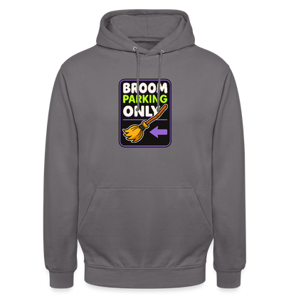 BROOM PARKING ONLY HOODIE - elephant grey