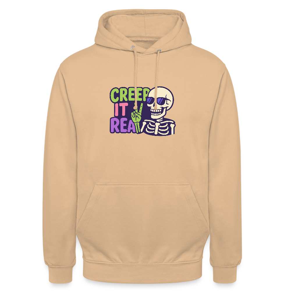 CREEP IT REAL HOODIE - peach