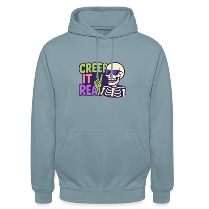 CREEP IT REAL HOODIE - stonewash blue