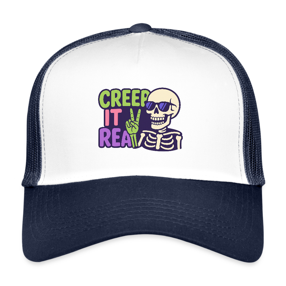 CREEP IT REAL CAP - white/navy