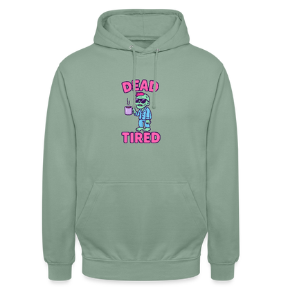 DEAD TIRED HOODIE - steel green